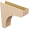 Ekena Millwork 7"W x 28"D x 28"H Thin Legacy Rough Cedar Woodgrain TimberThane Corbel, Primed Tan CORUR07X28X28LGYRCPR - alternate 2
